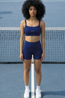 Bleu Nuit Ribbed Sports Bra image 3