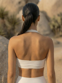 Mid-White CoreSculpt Sports Bra image 2
