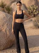 Core Sculpt Midnight Black Flare Pants